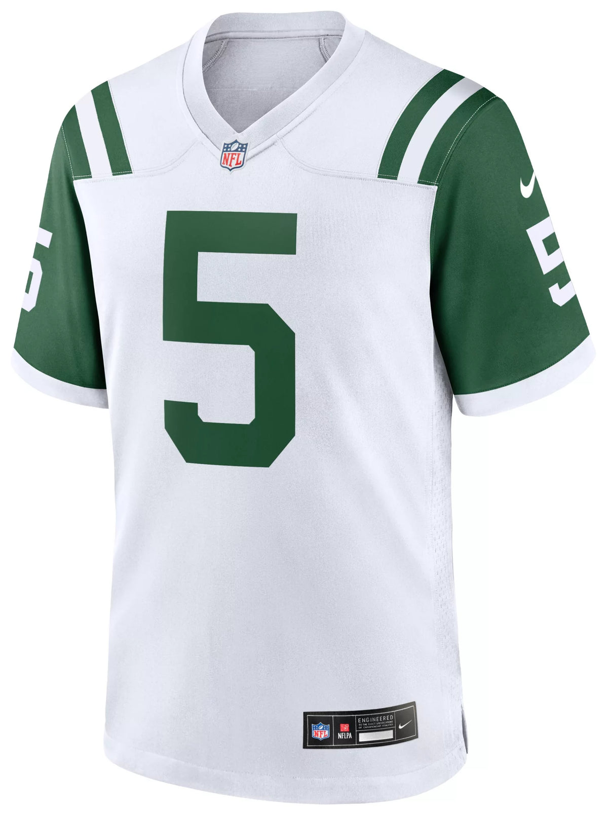 Nike Men's New York Jets Garrett Wilson #5 Alternate 2 White Game Jersey