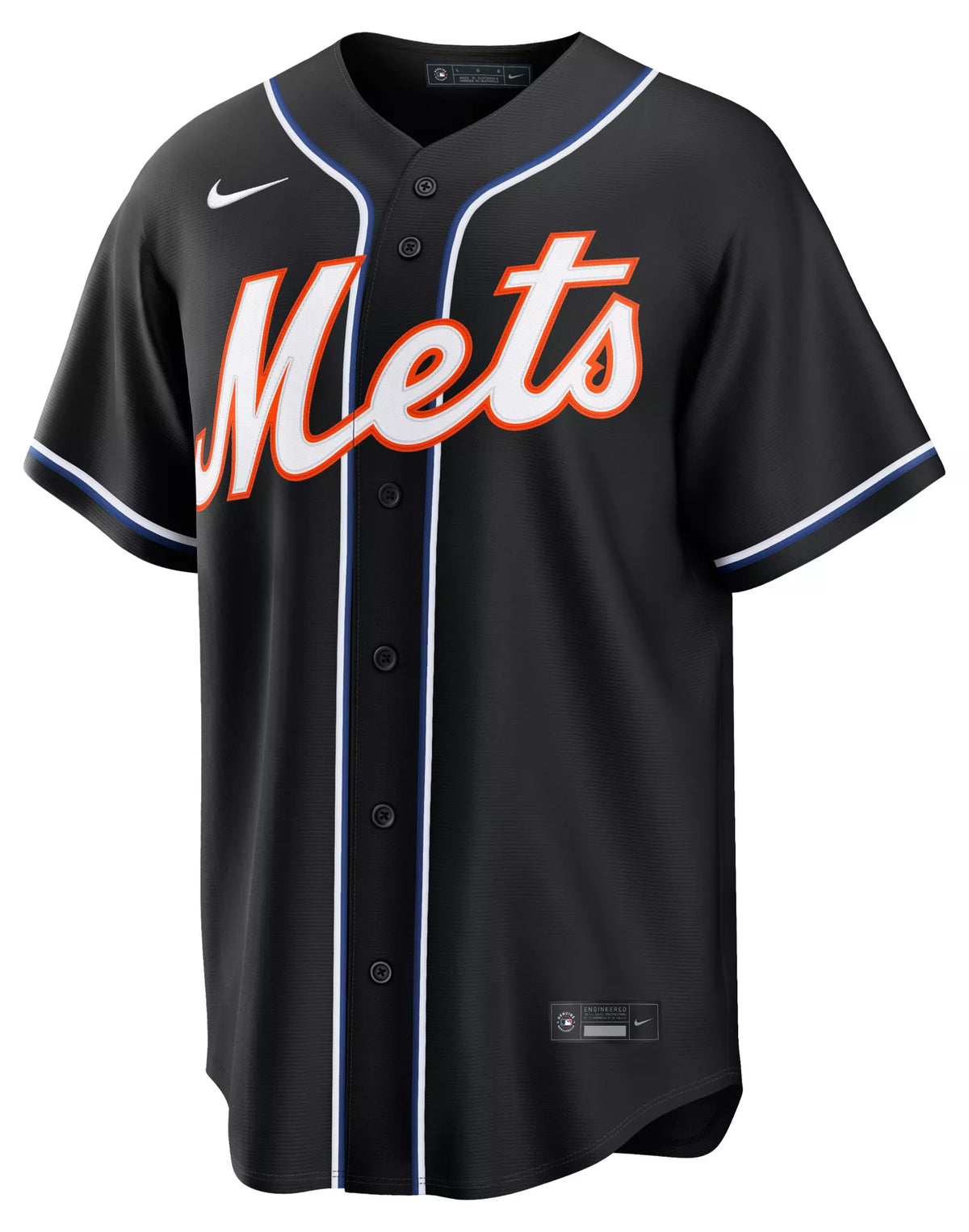 Nike Men's New York Mets Black Juan Soto #22 Carbon Replica Jersey