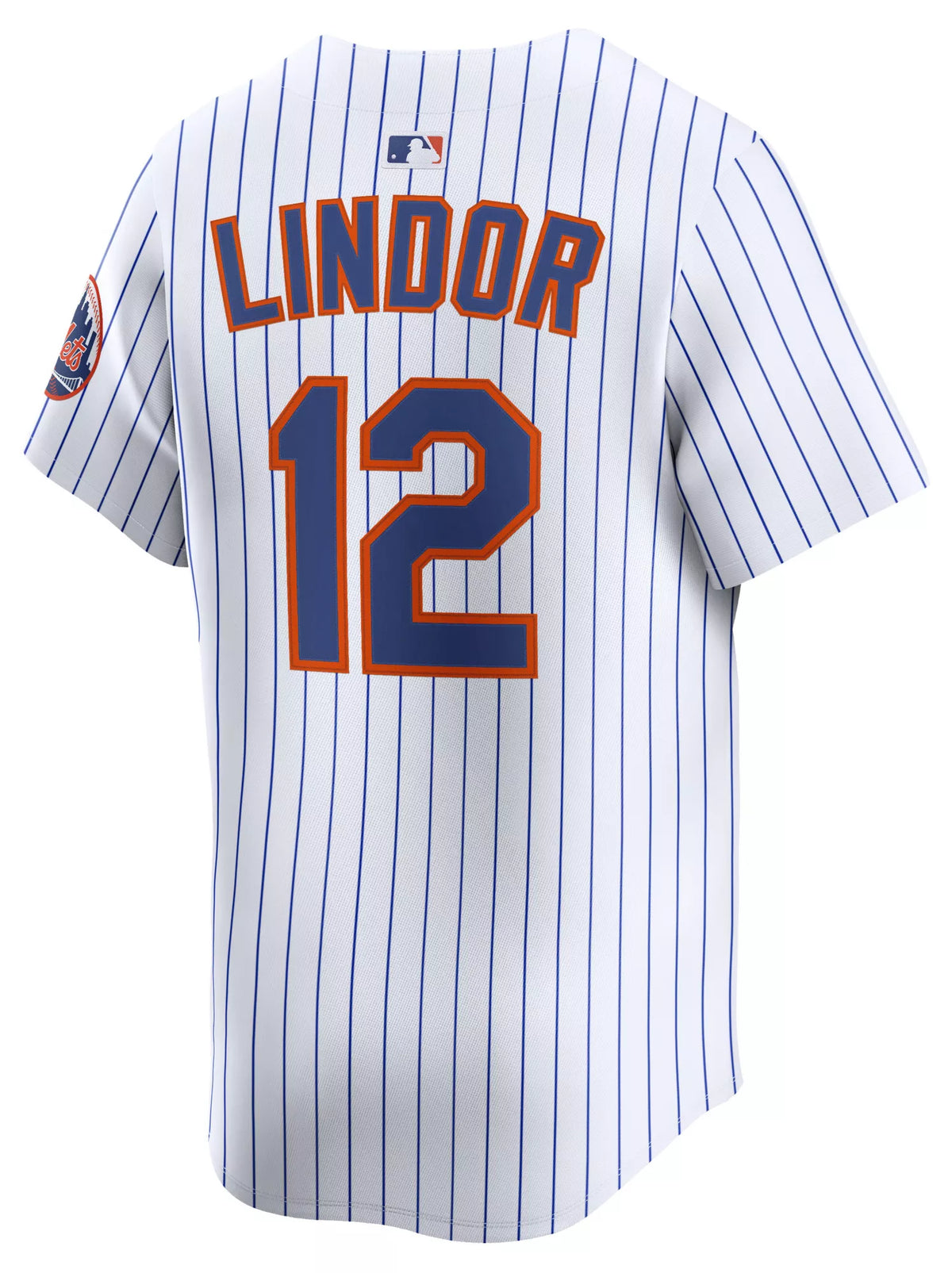 Nike Men's New York Mets Francisco Lindor #12 White Limited Jersey