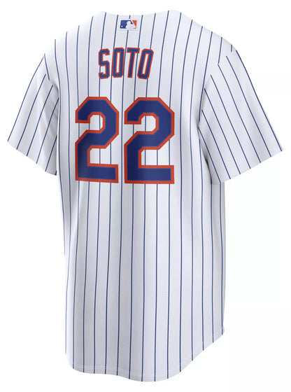 Nike Men's New York Mets Juan Soto #22 White Home Replica Jersey