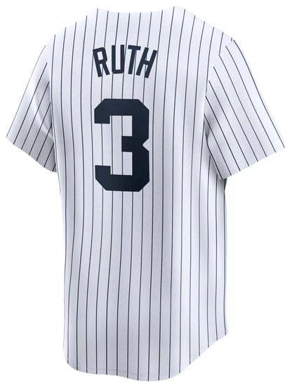 Nike Men's New York Yankees Babe Ruth #3 White Cooperstown Limited Vapor Jersey