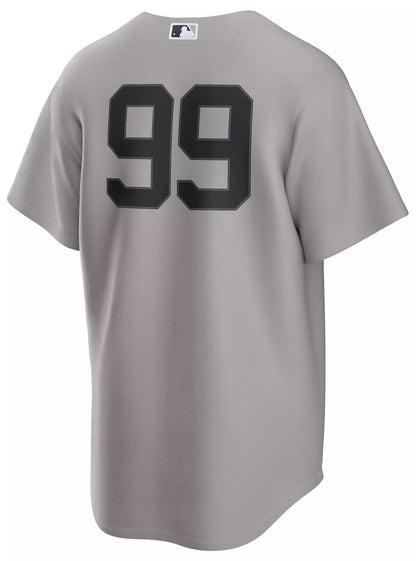 Nike Men's New York Yankees Gray Aaron Judge #99 Road Replica Jersey