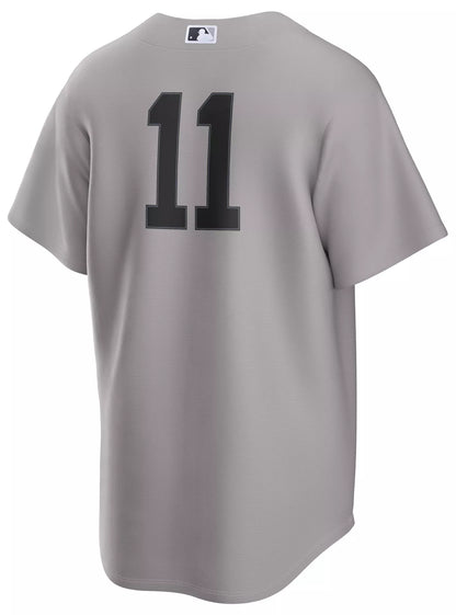 Nike Men's New York Yankees Gray Anthony Volpe #11 Road Replica Jersey