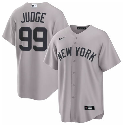Nike Men's New York Yankees Grey Aaron Judge #99 Replica Jersey