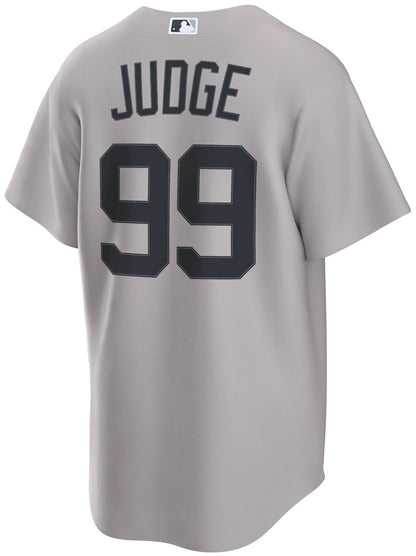 Nike Men's New York Yankees Grey Aaron Judge #99 Replica Jersey