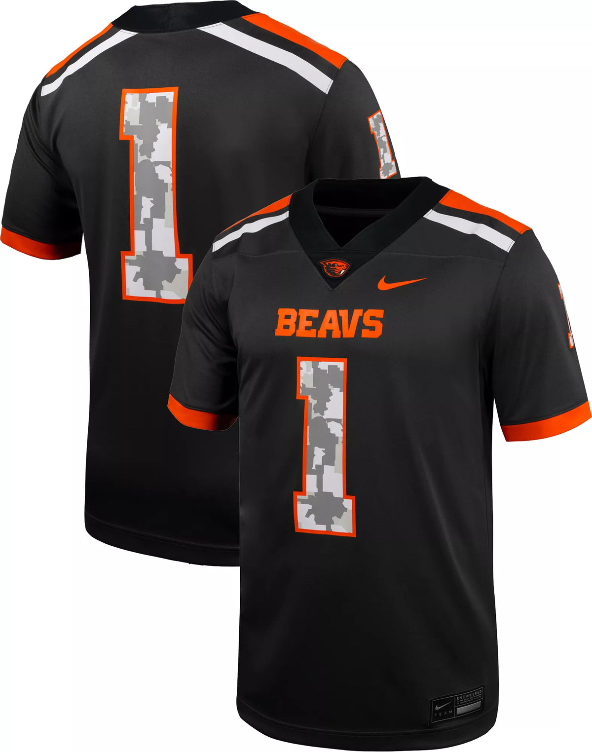Nike Men's Oregon State Beavers Grey Replica Alternate Football Jersey