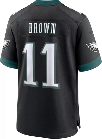Nike Men's Philadelphia Eagles A.J. Brown #11 Alternate Black Game Jersey