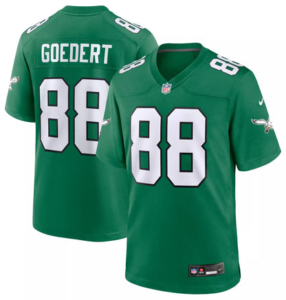 Nike Men's Philadelphia Eagles Dallas Goedert #88 Alternate Kelly Green Game Jersey