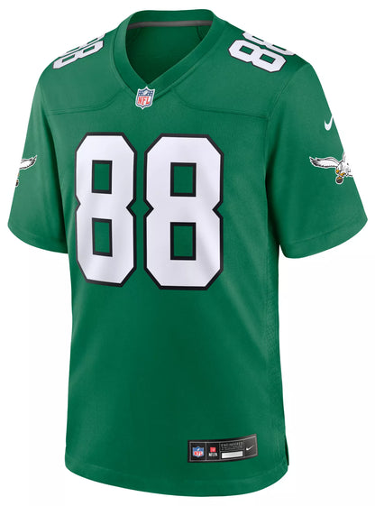 Nike Men's Philadelphia Eagles Dallas Goedert #88 Alternate Kelly Green Game Jersey