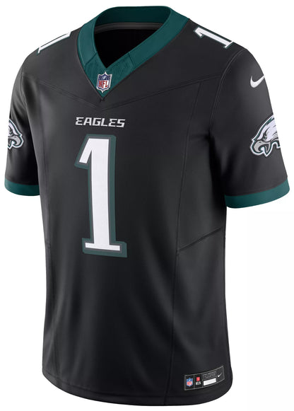 Nike Men's Philadelphia Eagles Jalen Hurts #1 Vapor F.U.S.E. Black Alternate Limited Jersey