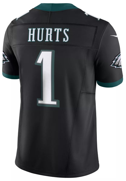 Nike Men's Philadelphia Eagles Jalen Hurts #1 Vapor F.U.S.E. Black Alternate Limited Jersey