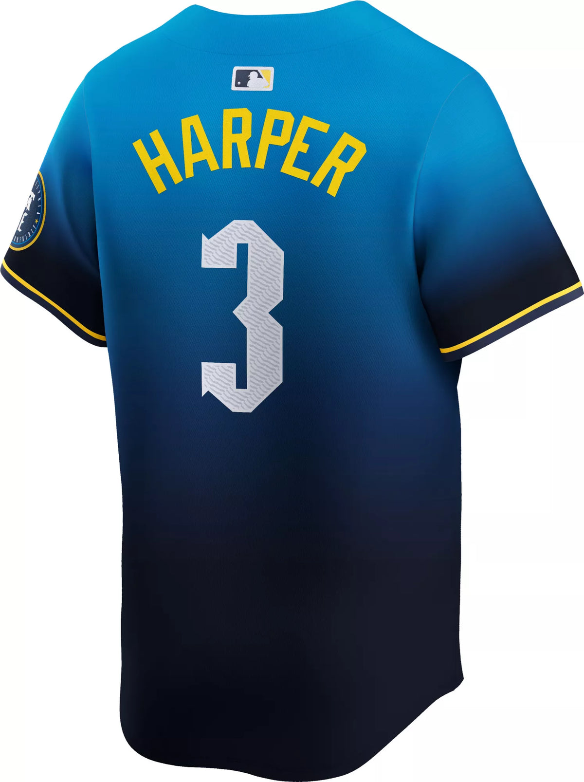 Nike Men's Philadelphia Phillies Blue City Connect Bryce Harper #3 Limited Jersey