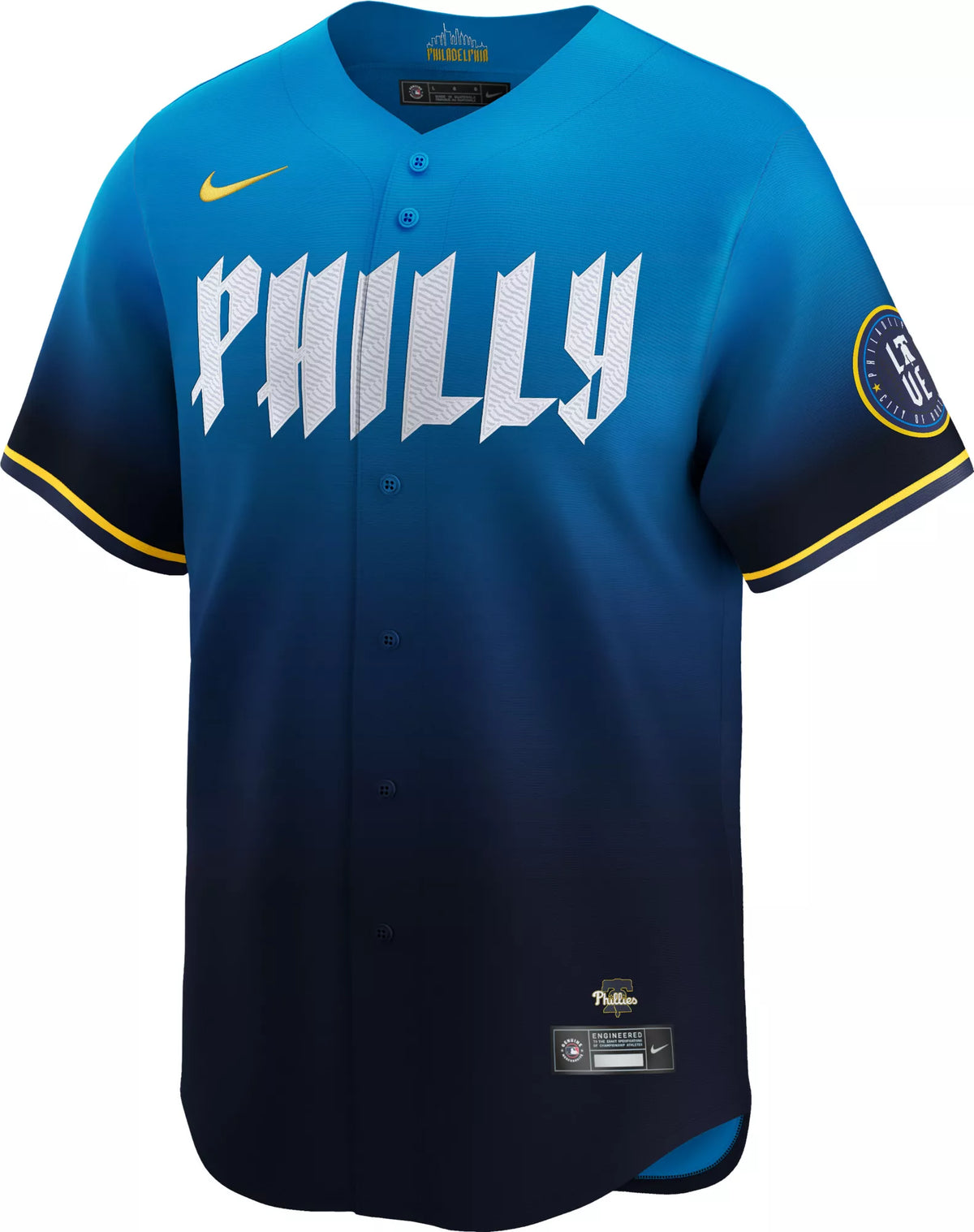Nike Men's Philadelphia Phillies Blue City Connect Bryce Harper #3 Limited Jersey