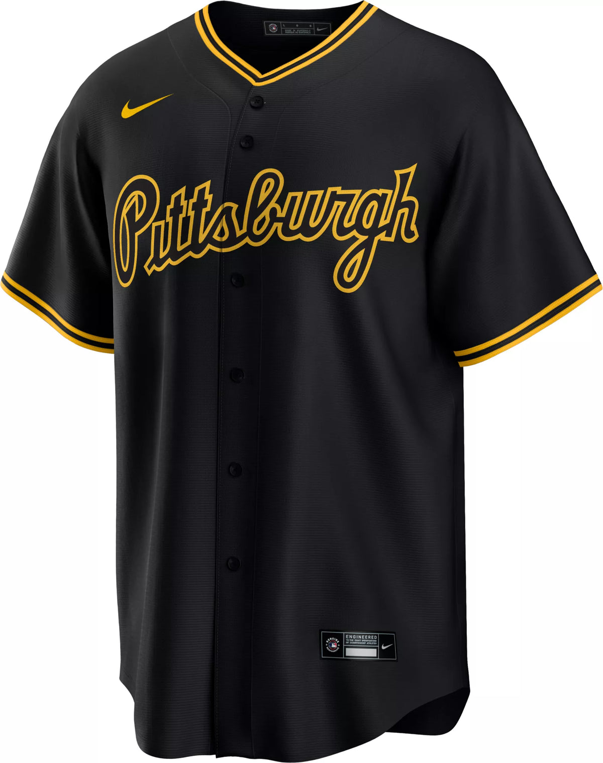 Nike Men's Pittsburgh Pirates Black Konnor Griffin #6 Alternate Replica Jersey