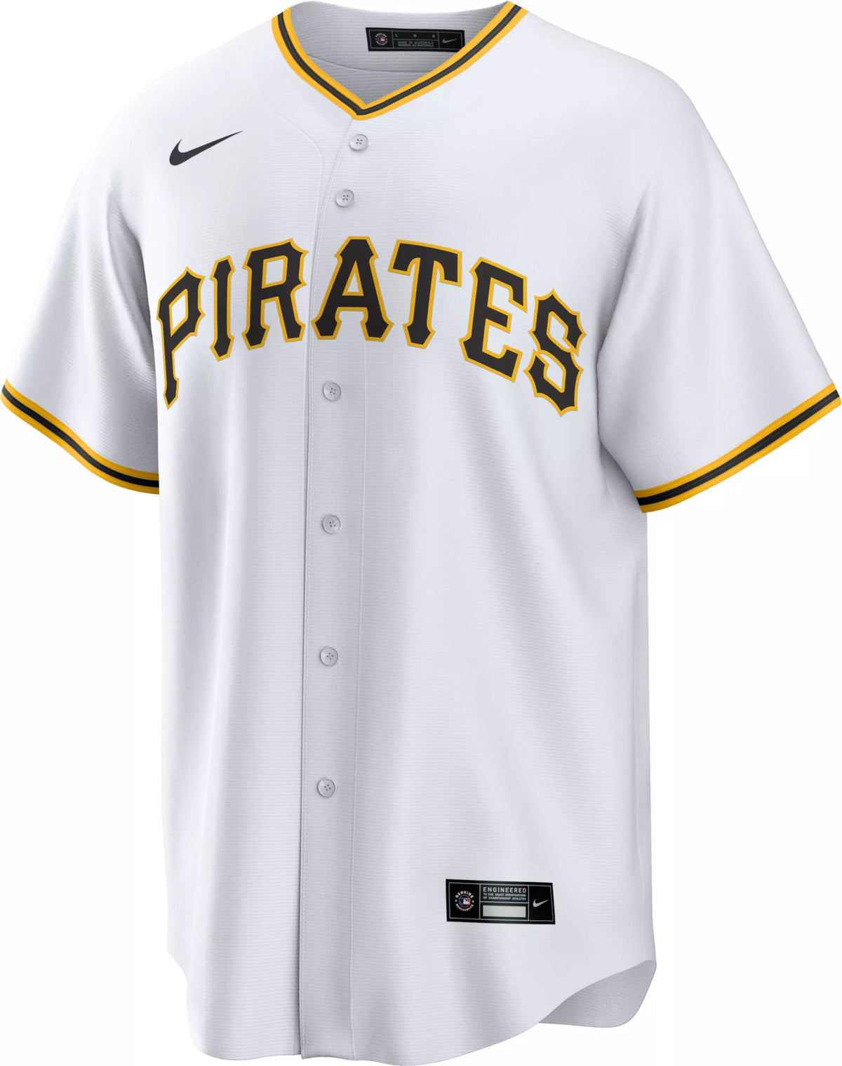 Nike Men's Pittsburgh Pirates White Konnor Griffin #6 Home Replica Jersey