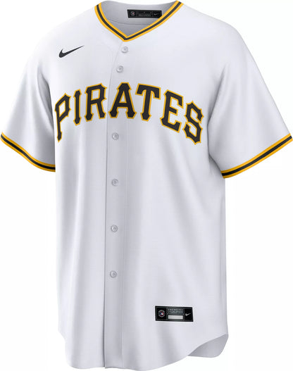 Nike Men's Pittsburgh Pirates White Konnor Griffin #6 Home Replica Jersey