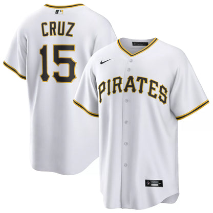 Nike Men's Pittsburgh Pirates White Oneil Cruz #15 Replica Jersey