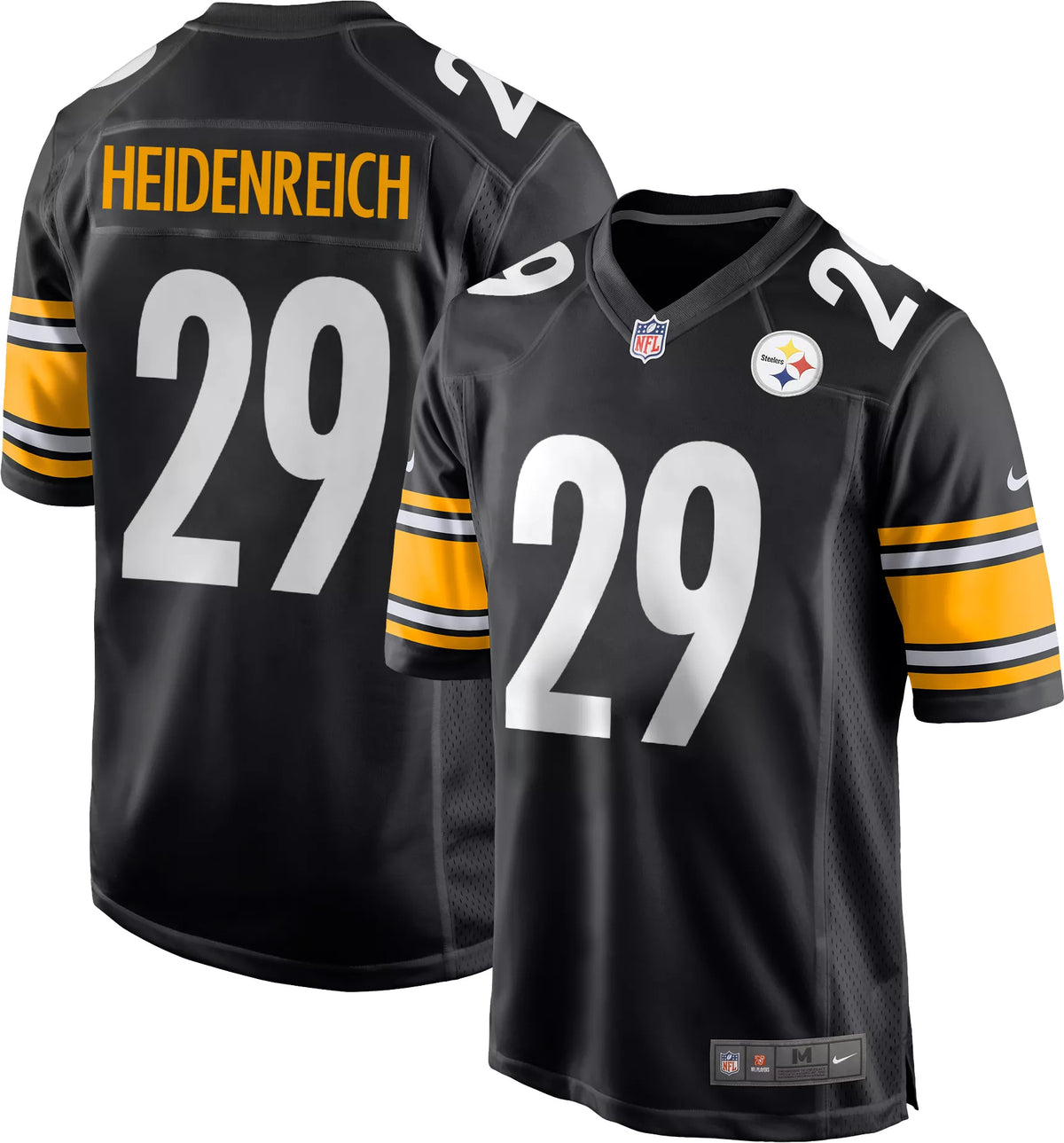 Nike Men's Pittsburgh Steelers Black Eli Heidenreich #29 Jersey