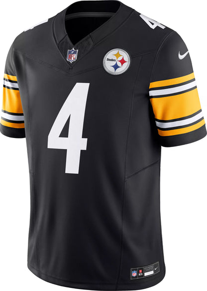Nike Men's Pittsburgh Steelers D.K. Metcalf #4 Vapor Black Limited Jersey