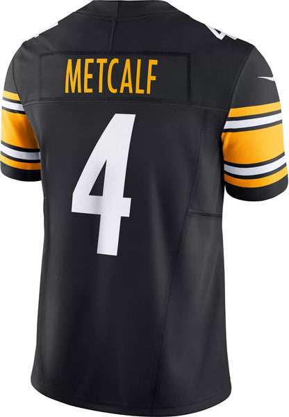 Nike Men's Pittsburgh Steelers D.K. Metcalf #4 Vapor Black Limited Jersey
