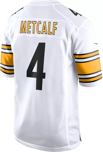 Nike Men's Pittsburgh Steelers DK Metcalf #4 White Game Jersey