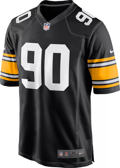 Nike Men's Pittsburgh Steelers T.J. Watt #90 Alternate Black Game Jersey