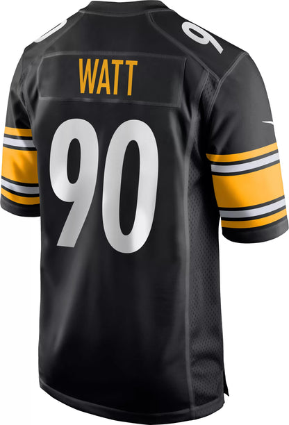 Nike Men's Pittsburgh Steelers T.J. Watt #90 Black Game Jersey
