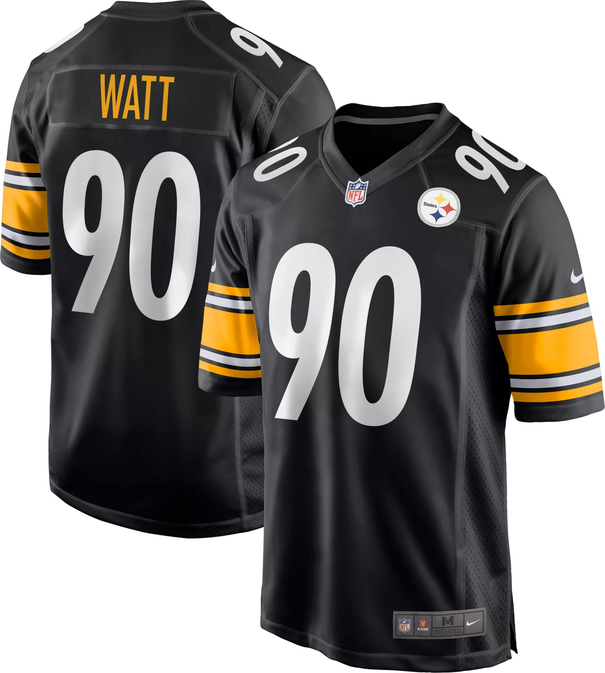 Nike Men's Pittsburgh Steelers T.J. Watt #90 Black Game Jersey