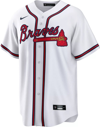 Nike Men's Replica Atlanta Braves White Cool Base Jersey