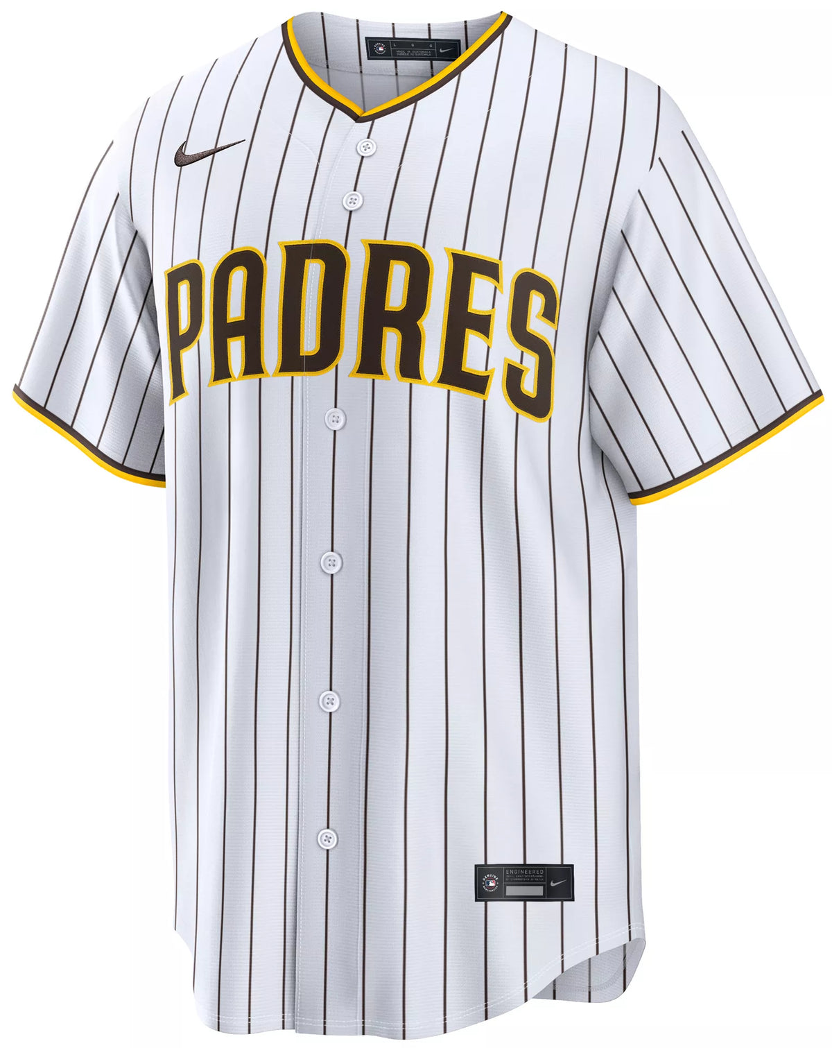 Nike Men's San Diego Padres Manny Machado #13 White Home Replica Jersey