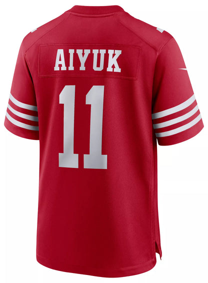 Nike Men's San Francisco 49ers Brandon Aiyuk #11 Red Game Jersey