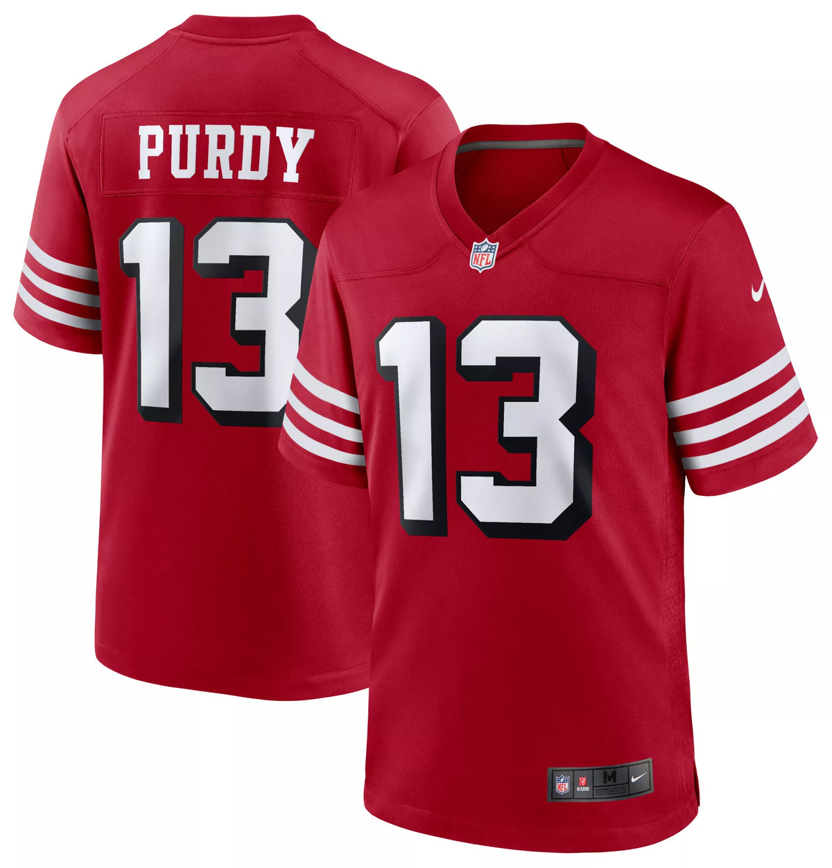 Nike Men's San Francisco 49ers Brock Purdy #13 Alternate Red Game Jersey