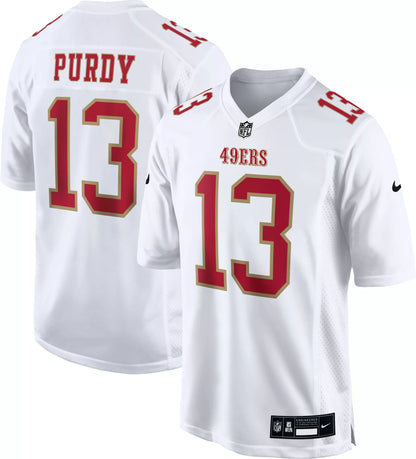 Nike Men's San Francisco 49ers Brock Purdy #13 Fashion White Game Jersey
