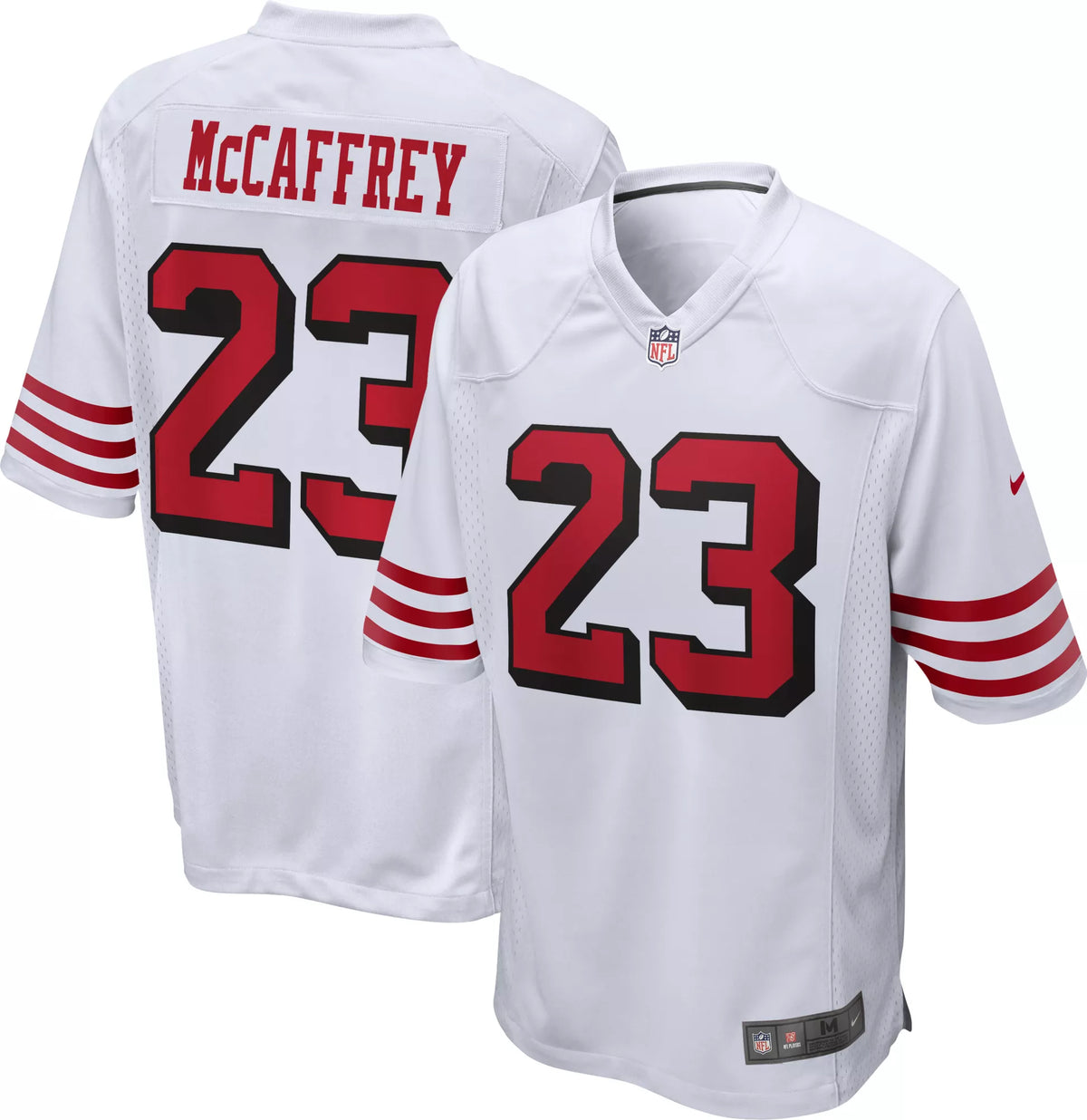 Nike Men's San Francisco 49ers Christian McCaffrey #23 Alternate White Game Jersey