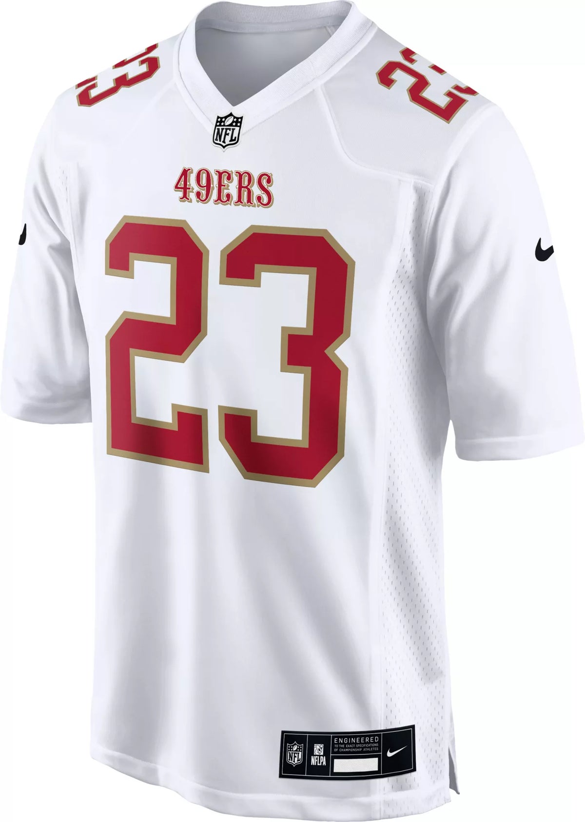 Nike Men's San Francisco 49ers Christian McCaffrey #23 Fashion White Game Jersey