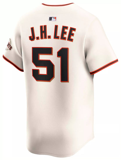 Nike Men's San Francisco Giants Jung Hoo Lee #51 White Home Vapor Limited Jersey
