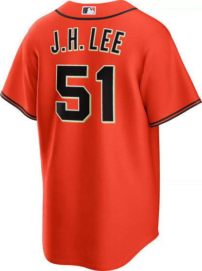 Nike Men's San Francisco Giants Orange Jung Hoo Lee #51 Alternate Replica Jersey