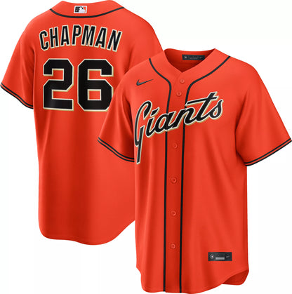 Nike Men's San Francisco Giants Orange Matt Chapman #26 Alternate Replica Jersey