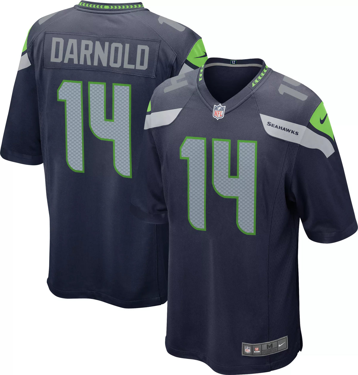 Nike Men's Seattle Seahawks Sam Darnold #14 Navy Game Jersey