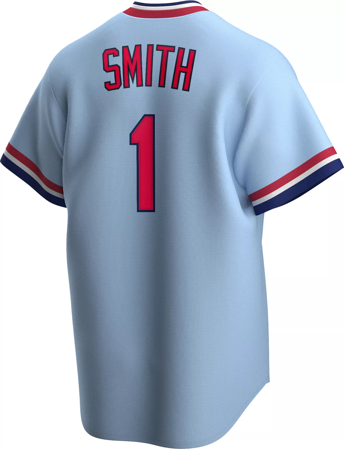 Nike Men's St. Louis Cardinals Ozzie Smith #1 Blue Cooperstown V-Neck Pullover Jersey
