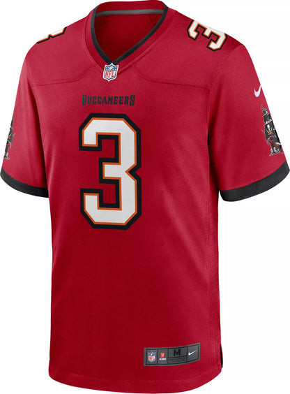 Nike Men's Tampa Bay Buccaneers Rueben Bain Jr. #3 Red Home Game Jersey