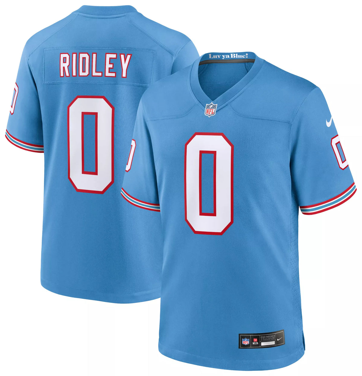Nike Men's Tennessee Titans Calvin Ridley #0 Alternate 2 Blue Game Jersey