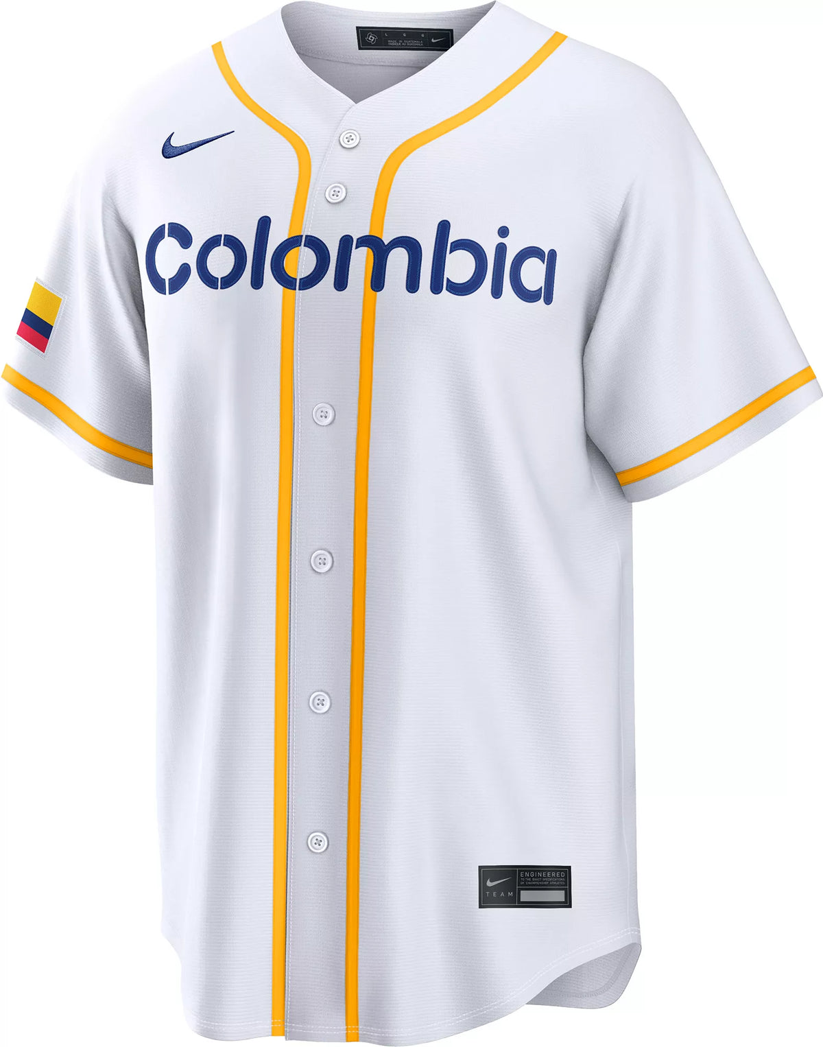 Nike Men's World Baseball Classic 2026 Colombia Blank Home Jersey