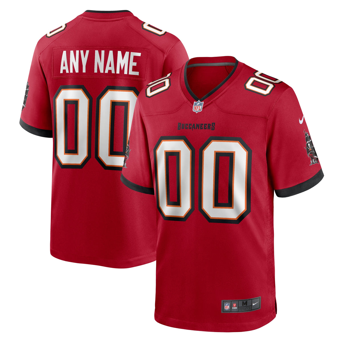 Nike Tampa Bay Buccaneers Custom Game Jersey Red