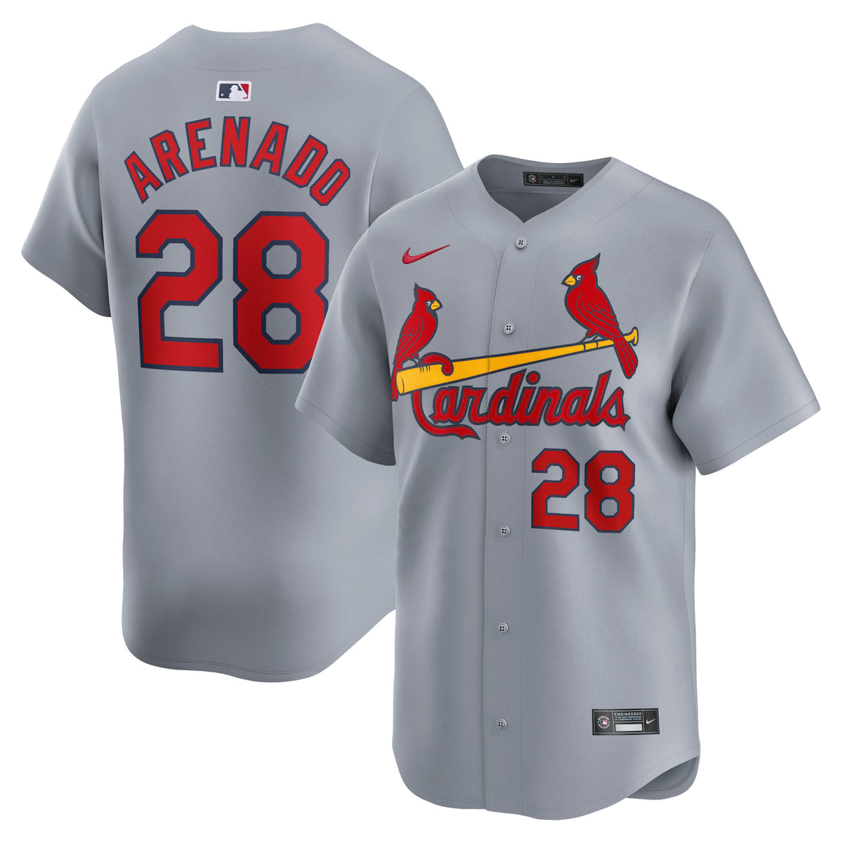 Nolan Arenado St. Louis Cardinals Nike Away Limited Player Jersey Gray