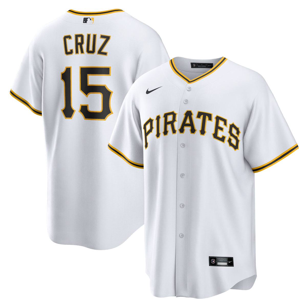 Oneil Cruz Pittsburgh Pirates Nike Home Replica Jersey White