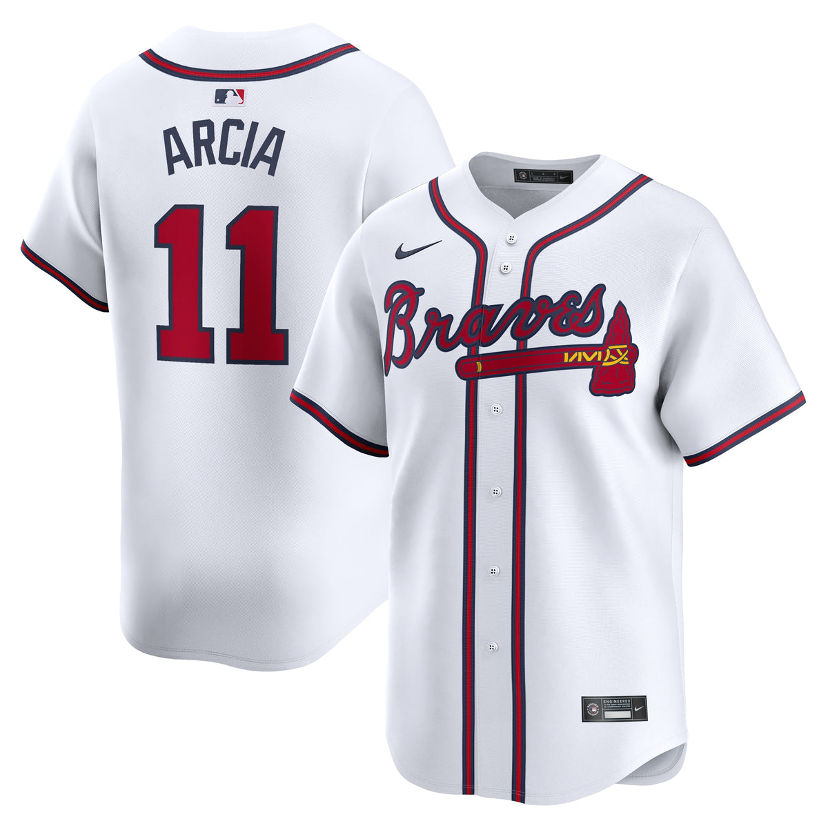 Orlando Arcia Atlanta Braves Nike Home Limited Player Jersey White