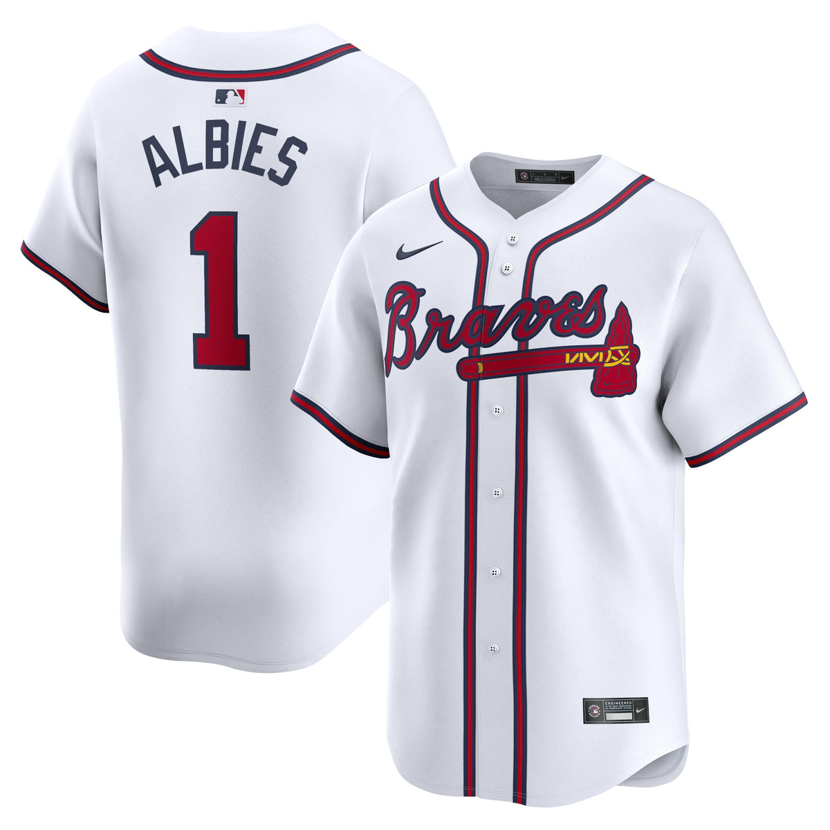 Ozzie Albies Atlanta Braves Nike Home Limited Player Jersey White