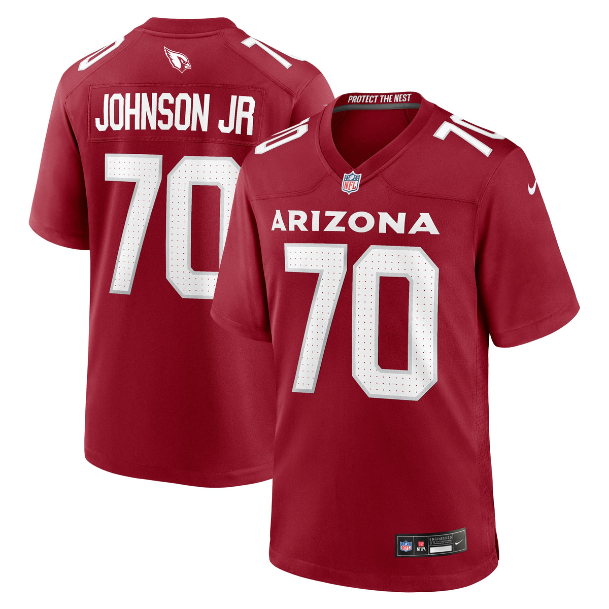 Paris Johnson Jr. Arizona Cardinals Nike 2023 NFL Draft First Round Pick Game Jersey Cardinal