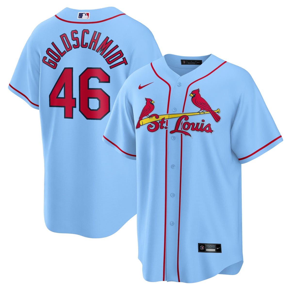 Paul Goldschmidt St. Louis Cardinals Nike Alternate Replica Player Name Jersey Light Blue